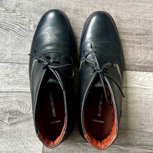 Johnston & Murphy Calder Chukkas Waterproof Leather Comfortable Office Casual - Picture 2 of 8